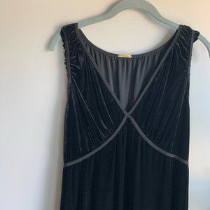 VTG Max Studio Velvet Ruched Bust Maxi Dress Sz XL